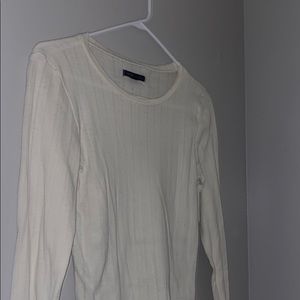 Pointelle cream colored T-shirt